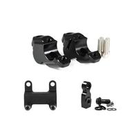 Guidon Riser Fixation Kit De Rehausse De Guidon pour Yamaha MT-07 2021-2025, Rehausseur De Guidon, Réglage De Déport, Extension Et Support De Rehaussement Extension Barre(NOIR2)