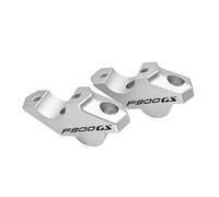 Guidon Riser Fixation Réhausseur De Guidon Moto pour BMW F900GS Adventure F900GS ADV 2024-2025, Adaptateur D'extension, Support De Guidon Arrière Extension Barre(Argent2)