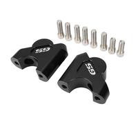 Guidon Riser Fixation Réhausseur De Guidon Moto pour BMW R1200GS R1250GS LC S1000XR R1250RT R1200GS Adventure, Extension De Réglage Et Support De Hauteur Extension Barre(Noir 2)