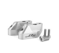 Guidon Riser Fixation Réhausseur De Guidon Moto pour BMW R1200RS R1250RS 2019 2020 2021, Adaptateur De Hauteur, Support D'extension De Déport Extension Barre(Argent 3)