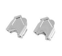 Guidon Riser Fixation Réhausseur De Guidon pour BMW F700GS 2013-2018 Et F 650GS 2008-2018, Adaptateur De Rehaussement De Guidon. Extension Barre(Argent)