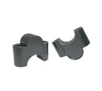 Guidon Riser Fixation Réhausseur De Guidon pour CRF1000L, CRF1100L Africa Twin, CRF1000L, CRF1100L Africa Twin, avec Collier De Serrage Extension Barre(Noir)