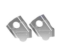 Guidon Riser Fixation Réhausseur De Guidon pour Moto pour Kawasaki pour Z900, Pince De Fixation, Extension, Support Arrière De Rehaussement Extension Barre(Argent)