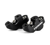 Guidon Riser Fixation Rehausseur De Guidon pour Moto pour Yamaha XT660Z Tenere XT 660 Z, Pince De Fixation pour Rehausseur De Guidon, Dispositif De Rehaussement Extension Barre(Noir)