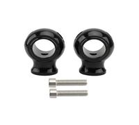 Guidon Riser Kit Rehausseur Guidon Moto 32 Mm 1,25 Po Collier Serrage Surélevé Pour Touring Pour Dyna Pour Fat Pour Bob Pour Softail Pour Road Pour King Risers Pince(Le noir)