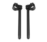 Guidon Riser Montage Pince Fourches 35 mm/37 mm/38 mm/39 mm/41 mm/43 mm/45 mm/48 mm/50 mm/51 mm 2 x guidons moto en aluminium CNC Clip-ons Grip(914Black 37mm)