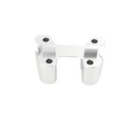 Guidon Riser Pince pour Monster 659 pour 696 pour 795 pour 1100 2009-2016 1.5" Barre Poignée Riser Entretoise Moto Guidon Riser(Silver)