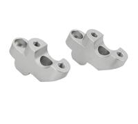 Guidon Riser Pince pour NC750S pour NC750X pour DCT 2014-2025 pour NC700X pour NC700S pour CB500X pour CB500F pour CB300F pour CB400F Rehausseur Guidon(Silver)