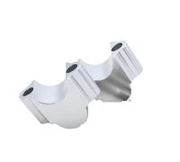 Guidon Riser Pince pour Ninja 250 pour 300 pour 400 pour Ninja pour 650R pour ZX6R 22 28mm Rehausseur Guidon Moto(Silver)