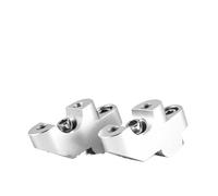 Guidon Riser Pince pour pour NC 750 pour X NC750X 2016-2021 pour CB500X pour CB500F pour CB300F Guidon Moto Élévateur Guidon(Silver)