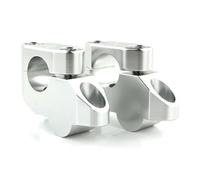 Guidon Riser Pour TDM 850 1991-2000 TDM 900 2002-2011 Moto Décalé Barre De Poignée Montage Risers Étendre Déplacé CNC(Silver)