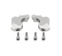 Guidon Riser Support Compatible Avec Pour ADV350 2022 2023 2024 29mm 15mm Pince De Rehaussement De Guidon Moto Étendre Le Rehaussement Pour Le Kit De Recul(Silver)