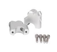 Guidon Riser Support Compatible Avec Pour R1200R 2014 2015 2016 Rehausseurs De Guidon Avant De Moto Kit D'accessoires De Pinces De Barre Déplacées Arrière(Silver1)