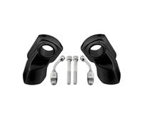 Guidon Riser Support Compatible Avec Triumph Pour Rocket 3R 2019-2024 22mm 32mm Support De Guidon De Moto Pince Levage Kit D'adaptateur Déplacement Arrière(Black)