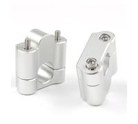 Guidon Risers pour SYM pour Husky pour ADV150 Rehausseurs De Guidon Support Rehausse Avant, Fixation par Collier Serrage Accessoires(Argent)