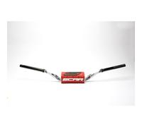 Guidon SCAR O ² Couleur Yamaha YZ/YZF Ø28 , 6mm-blanco / Protection