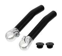 Guidon Supplémentaire de Vélo en Alliage D’aluminium Noir, Ergonomique | Surface Anodisée Antidérapante, Poignée Bouchon, pour Déplacements Quotidiens et Sorties sur Route