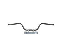 Guidon TRW Touring Haut Acier Noir 22mm Noir