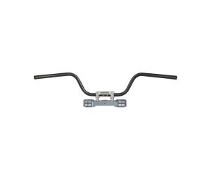 Guidon TRW Touring Haut Acier Noir 22mm Noir
