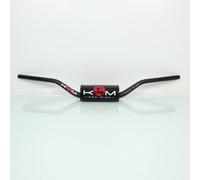 Guidon universel KRM oversize Ø28.6mm avec mousse noir/rouge compatible avec moto 50