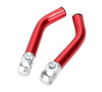 Guidon Vélo Montagne Alliage Aluminium Ergonomique avec Cornes de Bar Rouge LAANCOO - 2pcs