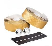 Guidon Vélo Route Antidérapant 2m Absorption Chocs | pour surface texturée, grip optimal, sécurité accrue, freinage pour précis, route et ville(Yellow)