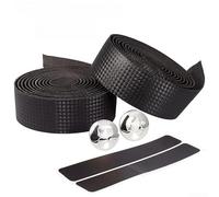 Guidon Vélo Route Antidérapant 2m Absorption Chocs | pour surface texturée, grip optimal, sécurité accrue, freinage pour précis, route et ville(Black)