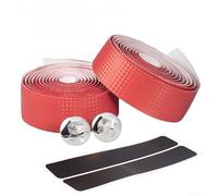 Guidon Vélo Route Antidérapant 2m Absorption Chocs | pour surface texturée, grip optimal, sécurité accrue, freinage pour précis, route et ville(Red)