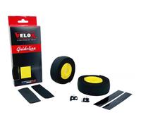 Guidon Velox maxi liège bicolore noir jaune (2 pcs)