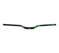 Reverse Components Base Rise 35 Mm Handlebar Argenté 31.8 mm / 790 mm Black / Green