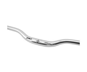 Guidon VTT BTT centre strié 350g vélo 640mm UNO 31.8 Noir