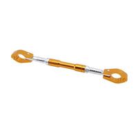 Guidons de moto Barre transversale de guidon en métal, universelle, réglable, renforce les leviers d'équilibre de moto, coussinet de barre transversale Guidon moto Z Bars(Gold color)