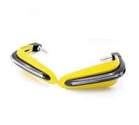 Guidons de moto Bouclier de protection des mains de moto, couvercle de clignotants, protection étanche pour moto hors route Guidon de moto(Yellow)
