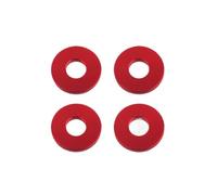 Guidons de moto Joint de rondelle de collision adapté pour Touring Road King Street Electra Glide FLHX, protection d'autoroute pour moteur de sacoche de selle Guidon de moto(Red Washer Gasket)