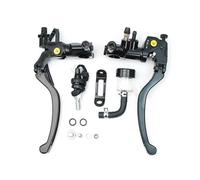 Guidons Débrayage Leviers Embrayage Universel De Perche De Ligne De Levier De Maître-Cylindre De Coupe De Frein De M&OTO De 22mm Poignée Frein(2)