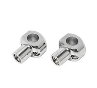 Guidons Guidon De Moto 25 Mm pour Harley pour Davidson Risers Bar Mount Handle Clamp Guidon Riser (Color : Argent)