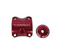 Ensemble Bouchon Pilotage 1-1/8+ Colllier Tige de Guidon x4 31,8mm Rouge