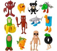 Guidre 12 Pièces Tung Tung Sahur Figurines, Italian Brainrot Figure, Italian Brainrot BRR BRR Patapim, Desk Decorations Gifts for Colleagues and Friends