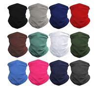 GUIFIER 12 Pièces Multifonction Foulard Bandana Masque Sans Couture, Bandeau Écharpe Couvre-Chef UV Résistance pour Homme Femme