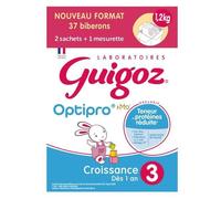 Guigoz Croissance Lait 3ème Âge Lot De 2 X 600g Multicolore
