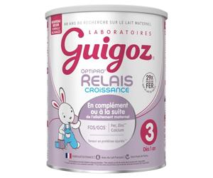 GUIGOZ Evolia 3 - Lait de croissance en poudre de 1 à 3 ans - Boîte de 800g (Lot de 5)