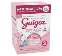 GUIGOZ CROISSANCE 3 OPTIPRO - DÈS 12 MOIS - Lait de croissance en poudre de 12 mois à 3 ans - BAG IN BOX (2 sachets de 600g)