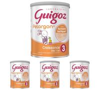 Guigoz Pelargon 3ème Âge - dès 12 Mois - Boite Métal (Lot de 4)