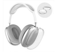 GuiGui DaMoWang Coque Transparent Compatible avec Airpods Max Étui, Jaunissement Réduit, Antichoc, Protection Complète, TPU Souple (Transparent)