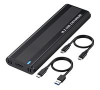 Guihydur M2 SSD Case NVME SATA Dual Protocol M.2 vers USB Type C 3.1 Adaptateur SSD pour NVME PCIE NGFF SATA SSD Disk Box M.2 SSD Case
