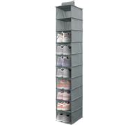 GUIJZSLTRG Étagère à chaussures à suspendre, 10 étagères de rangement pour chaussures, armoire, rangement pliable à suspendre pour chaussures de ménage, économise de l'espace, étagère de rangement