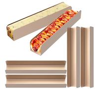 GUIJZSLTRG Lot de 6 moules à biscuits rectangulaires en forme de U - Anti-adhésifs - Bonne conductivité thermique - Moule à biscuits - Moule à pain français - Ustensiles de cuisson pour la cuisine