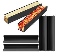 GUIJZSLTRG Lot de 6 moules à biscuits rectangulaires en forme de U - Anti-adhésifs - Bonne conductivité thermique - Moule à biscuits - Moule à pain français - Ustensiles de cuisson pour la cuisine