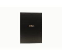 Guildhall T253 Livret de visiteurs pour réception de bureau Noir A4 160 pages