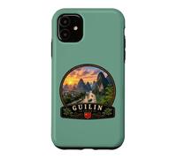 Guilin China Karst Montagnes Li Rivière Paysage Voyage Desig Coque pour iPhone 11